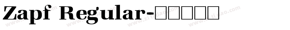 Zapf Regular字体转换